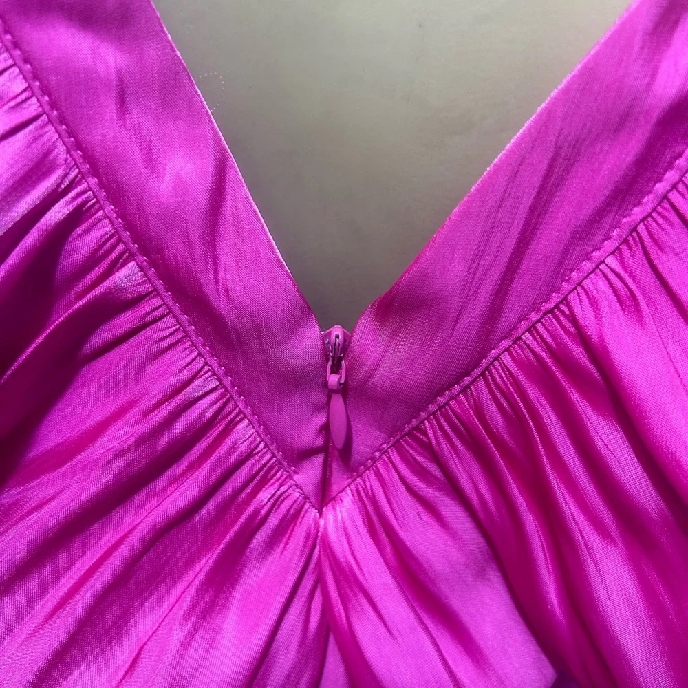 TCEC Hot Pink Ruffled Mini Dress - Picture 8 of 12